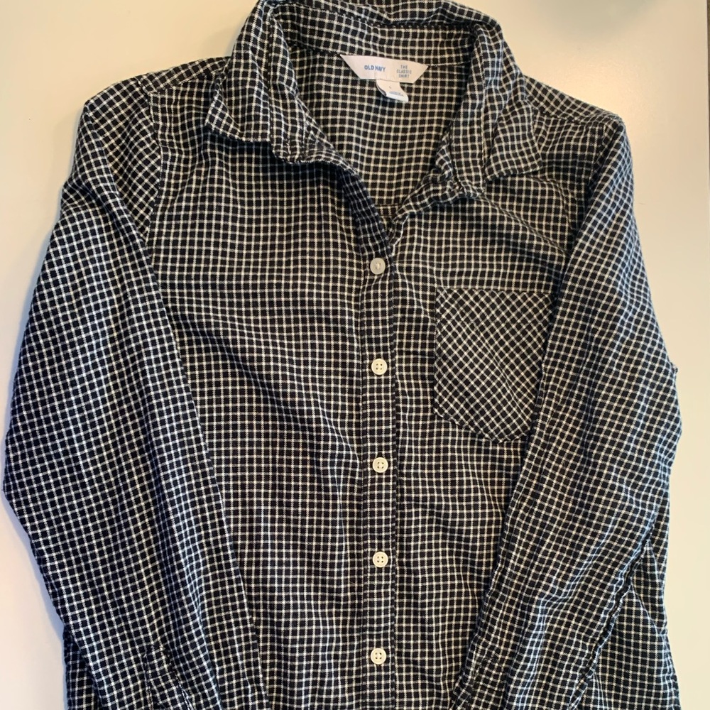 Black and White Plaid Tunic